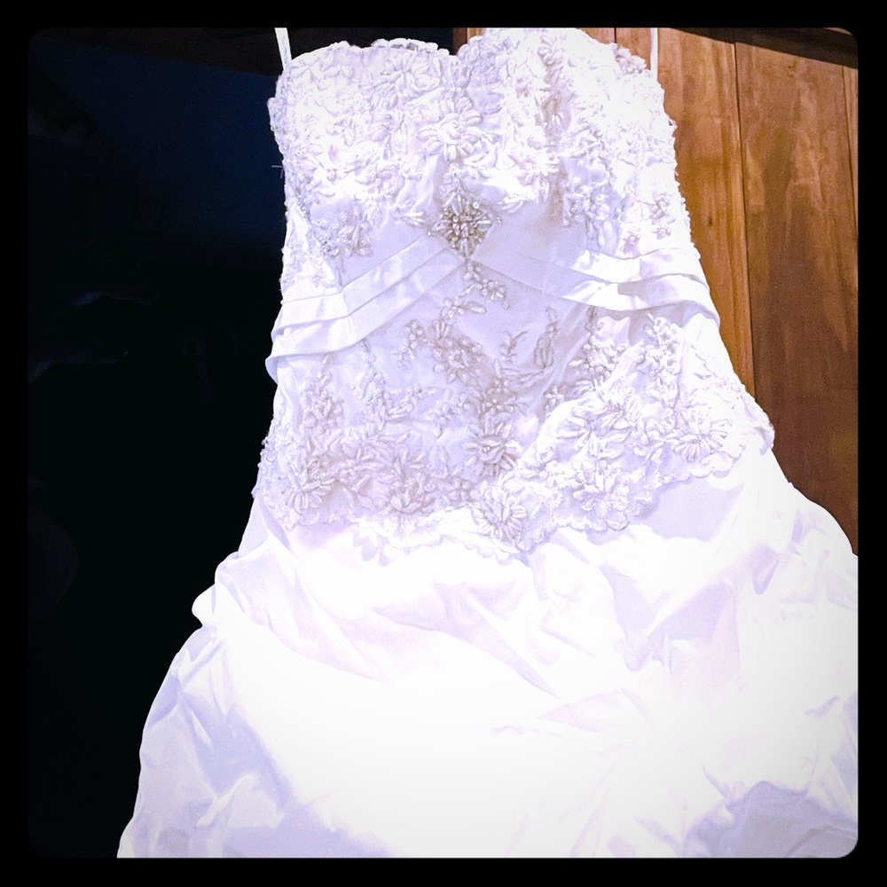 Strapless Wedding Dress (size 12)